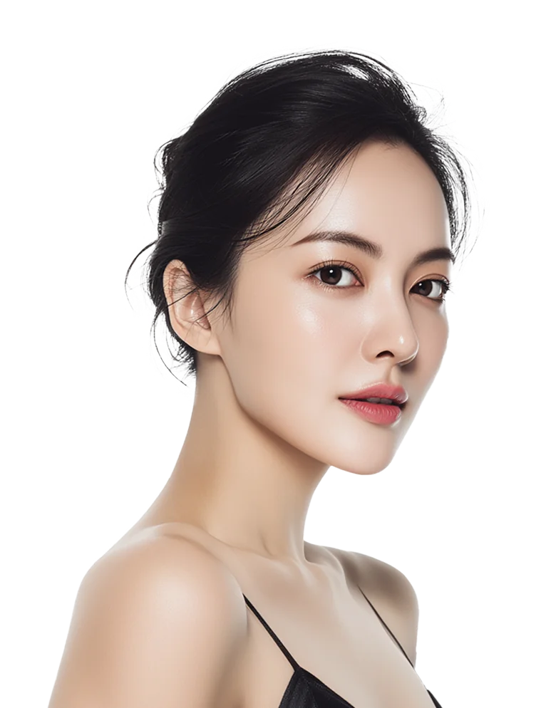 얼굴살 지우개 주사 비주얼 모델