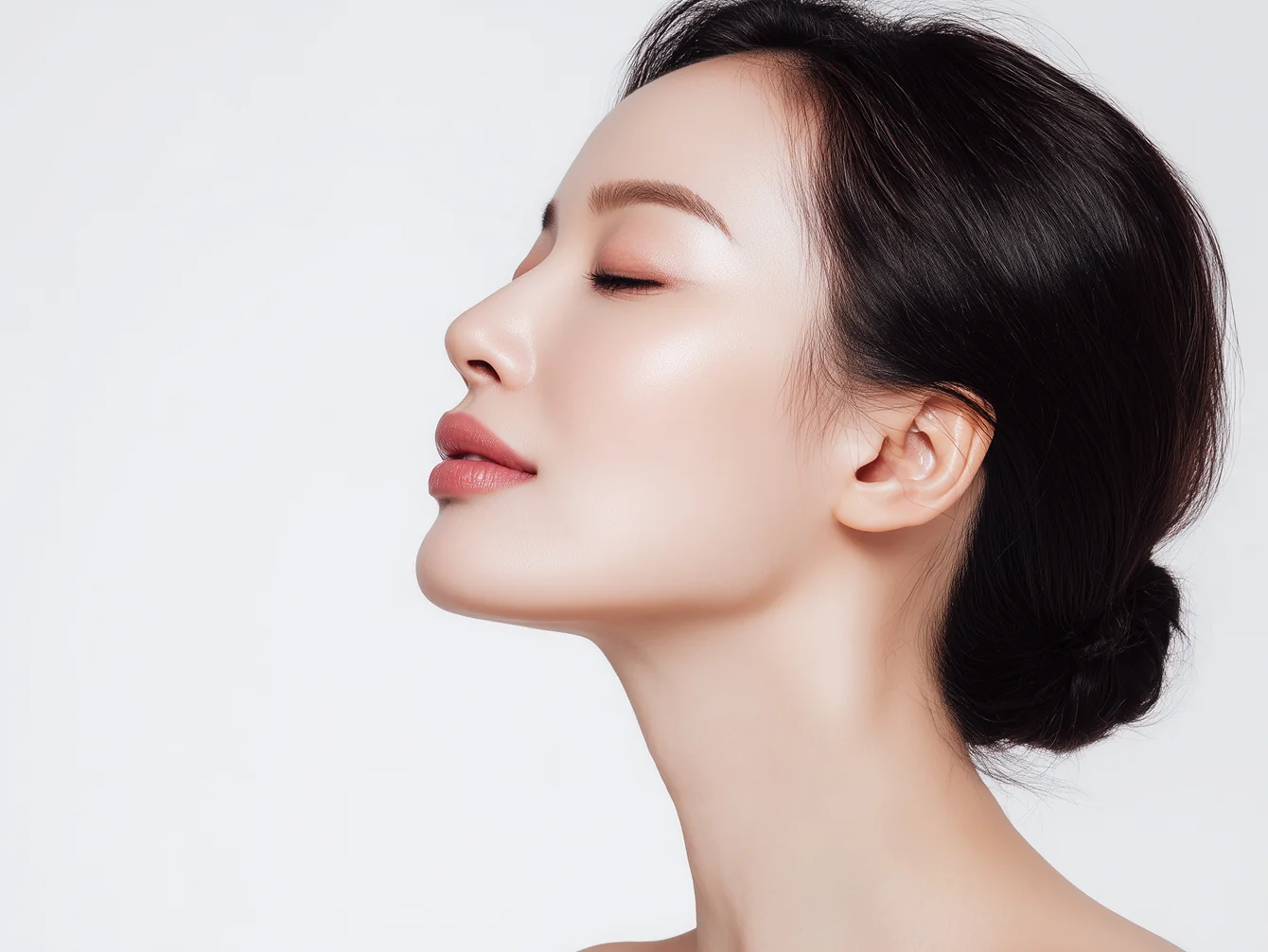 이중턱 제거 효과 비주얼 이미지