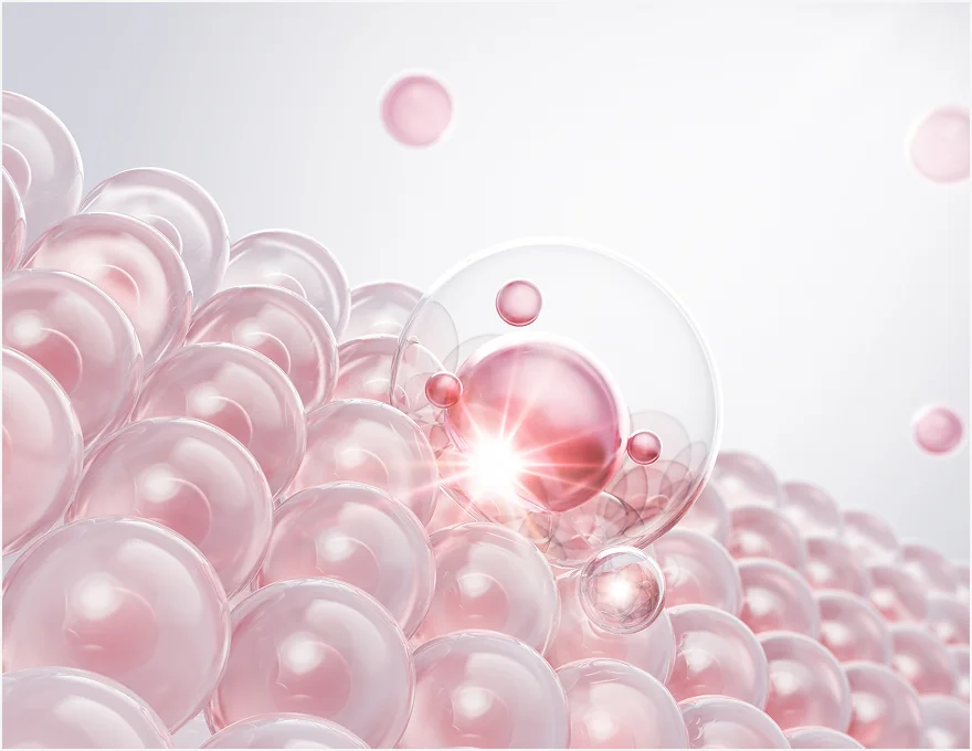 즉각적인 콜라겐 반응 효과 아이콘